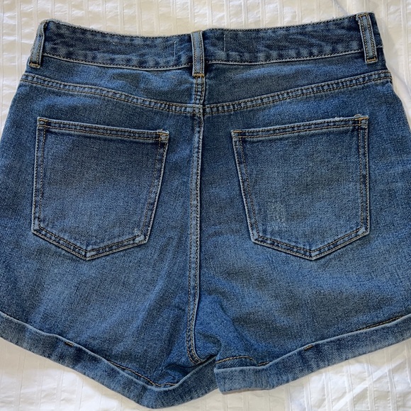 PACSUN  denim mom jean roll tab shorts - Picture 4 of 5